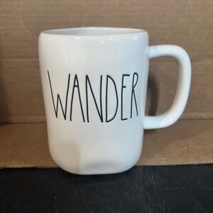Rae Dunn Cream 'WANDER' Mug